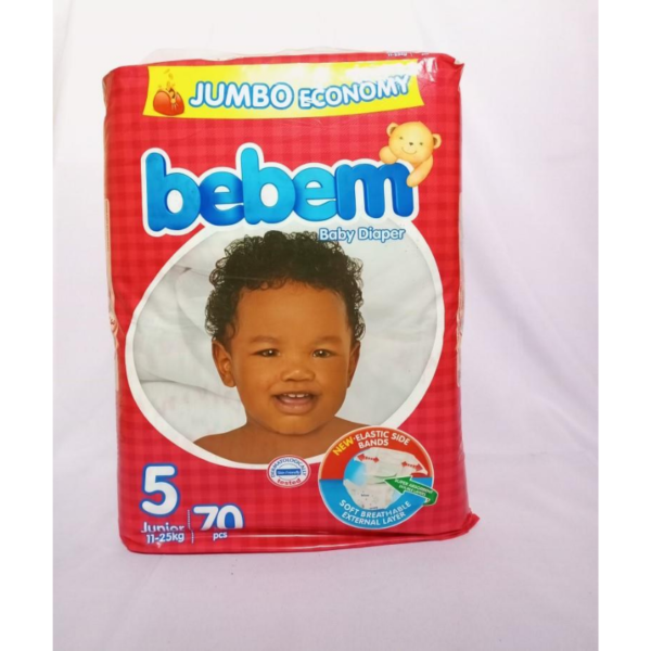 BEBEM BABY DIAPERS JUMBO JUNIOR SIZE 5