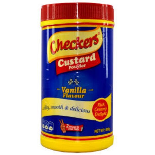 CHECKERS CUSTARD POWDER VANILLA FLAVOUR 400G