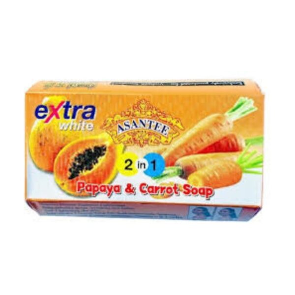 ASANTEE 2 IN 1 PAPAYA & CARROT SOAP - Image 2