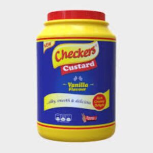 CHECKERS CUSTARD VANILLA FLAVOUR JAR 1KG