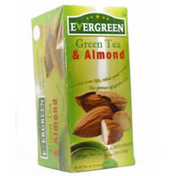 EVERGREEN GREEN TEA GINGER & ALMOND 50G