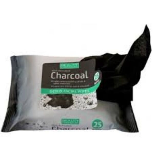 BEAUTY FORMULAS ACTIVATED CHARCOAL DETOX FACIAL WIPES - Image 2