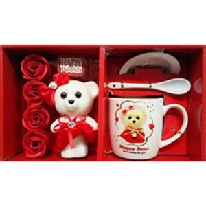 TEDDY BEAR WITH MUG & SPOON