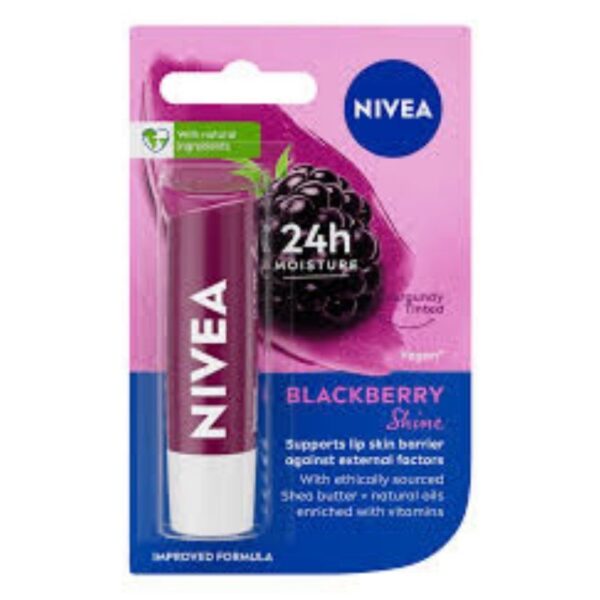 NIVEA 24H MELT-IN MOISTURE BLACKBERRY SHINE 15ML - Image 2
