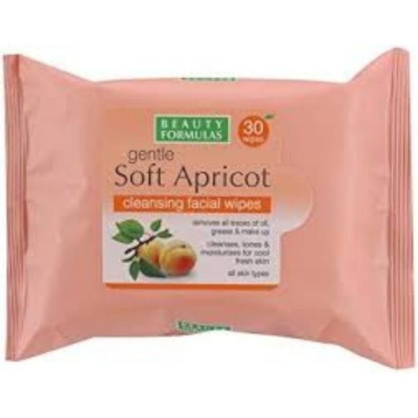 BEAUTY FORMULAS SOFT APRICOT CLEANSING WIPES - Image 2