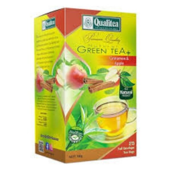 QUALITEA GREEN TEA CINNAMON & APPLE