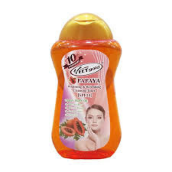 VEETGOLD PAPAYA CLEANSING TONER 300ML - Image 2
