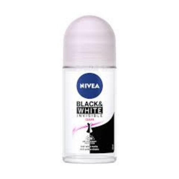 NIVEA BLACK & WHITE INVISIBLE CLEAR ROLL ON 50ML