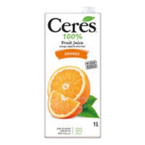 CERES 100% FRUIT JUICE ORANGE 1LTR