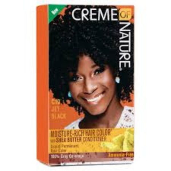 CREME NATURE MOISTURE HAIR COLOUR JET BLACK C10 - Image 2