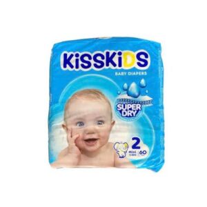 KISSKIDS SUPER DRY BABY DIAPERS SMALL SIZE 2
