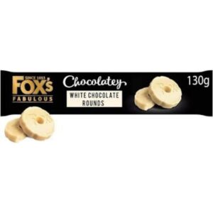 FOX FABULOUS WHITE CHOCOLATE 130G