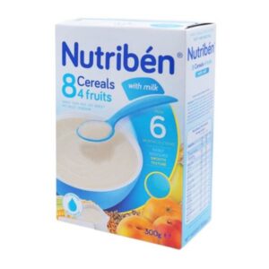 NUTRIBEN 8 CEREALS 4 FRUIT WITH MILK 300G