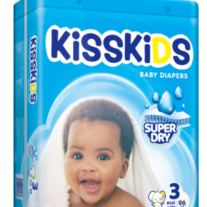 KISSESKIDS SUPER DRY BABY DIAPERS MEDIUM SIZE 3